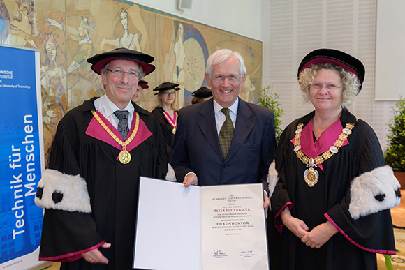 Miba’s Peter Mitterbauer receives honorary doctorate from TU Wien 