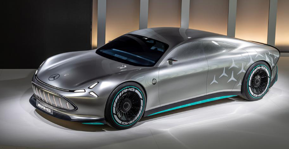 The Vision AMG concept car offers a glimpse of Mercedes-AMG’s vision for electrification (Courtesy Mercedes-Benz)