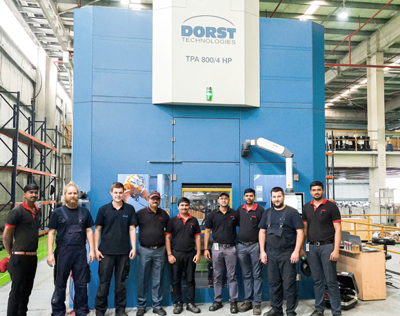 Porite India has added a new TPA 800/4 hydraulic CNC powder press from Dorst (Courtesy Porite India)