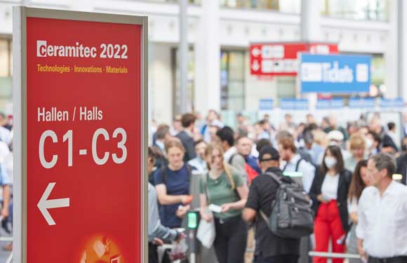 The 2022 edition of ceramitec welcomed over 10,000 global visitors and featured 356 exhibitors (Courtesy ceramitec/Messe München)