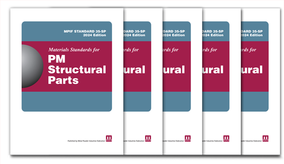 The MPIF has published the 2024 edition of MPIF Standard 35-SP – Materials Standards for PM Structural Parts