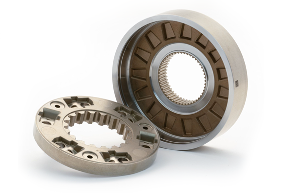The Dynamic Clutch Controllable system incorporates a Powder Metallurgy notch plate and pocket plate (Courtesy MPIF)