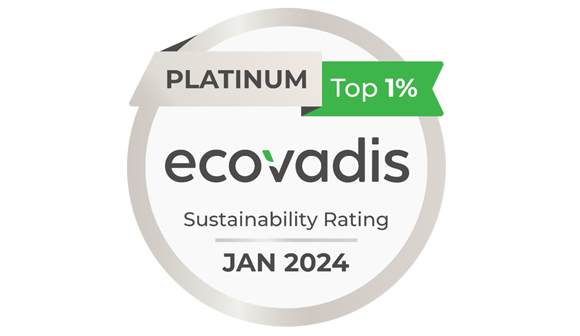 GKN Powder Metallurgy has been awarded the EcoVadis Platinum Rating for outstanding performance in sustainability
